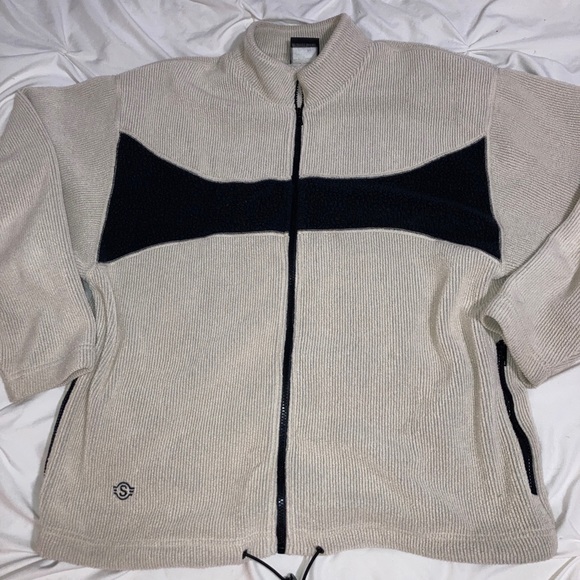 SIMS Snowboarding Zip Up Base Layer Jacket Women’s Size L/XL Unisex Ribbed - Picture 1 of 12